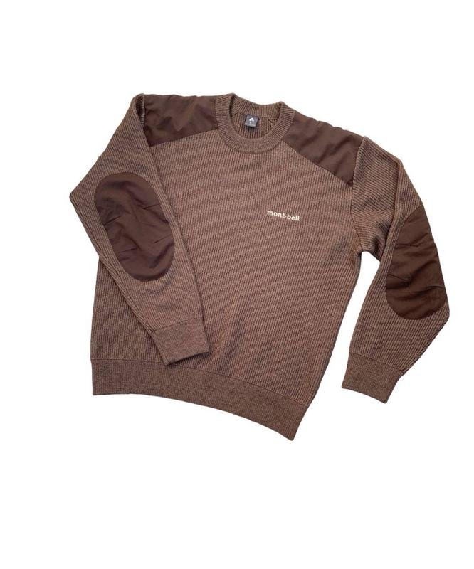 Uomo Mont-Bell Maglione Marrone Poliestere 36 / S