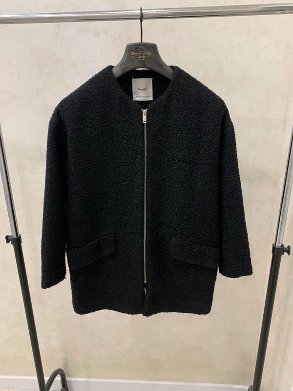 Женское Mango Пальто Чёрное 34 / XS / 42