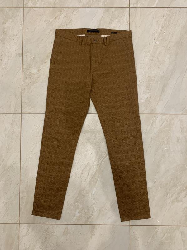 Мужские Scotch&Soda Брюки Бежевые Хлопок 32