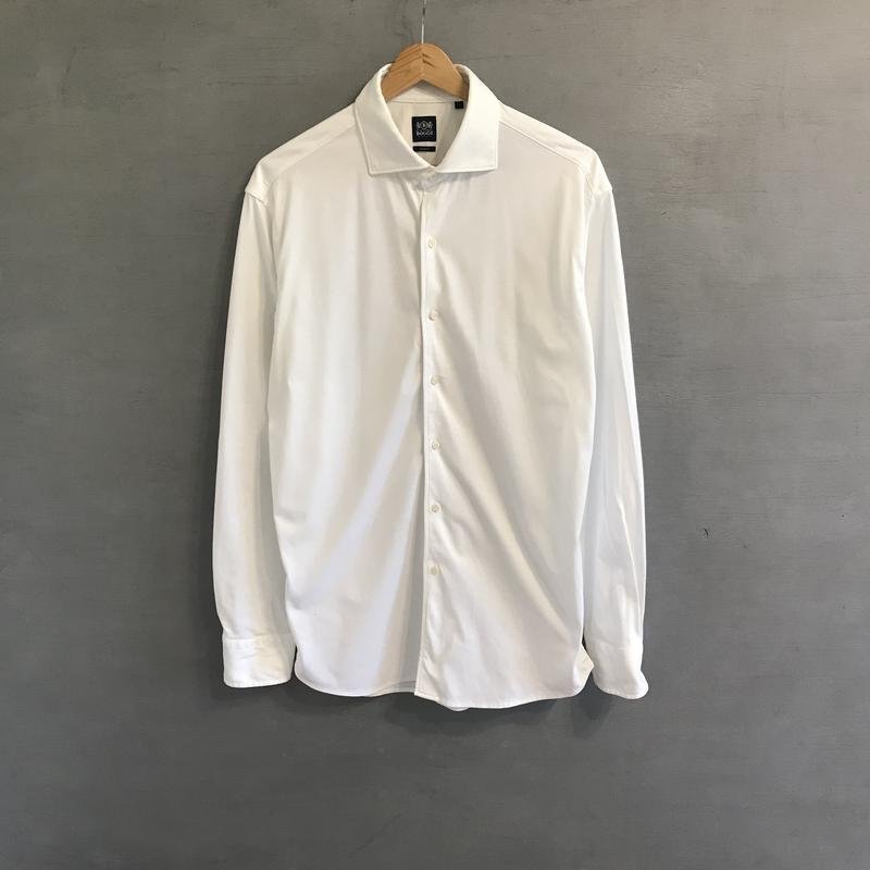 Men Boggi Milano Shirt White Cotton 40 /L / 48