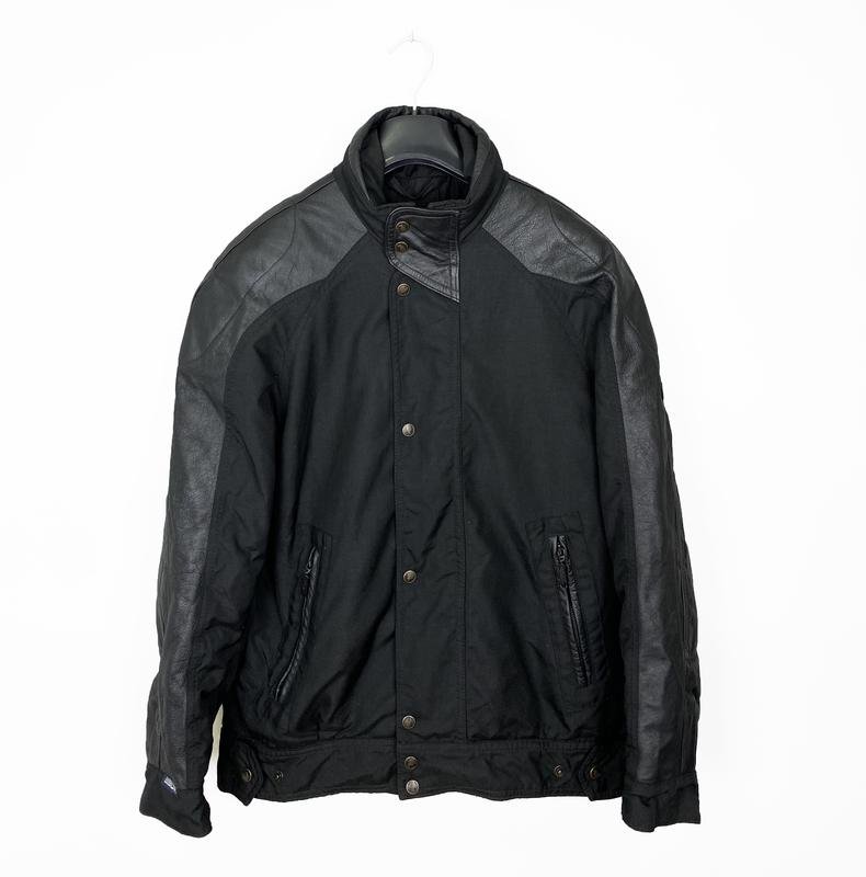 Men Belstaff Jacket Black Leather 40/L/48