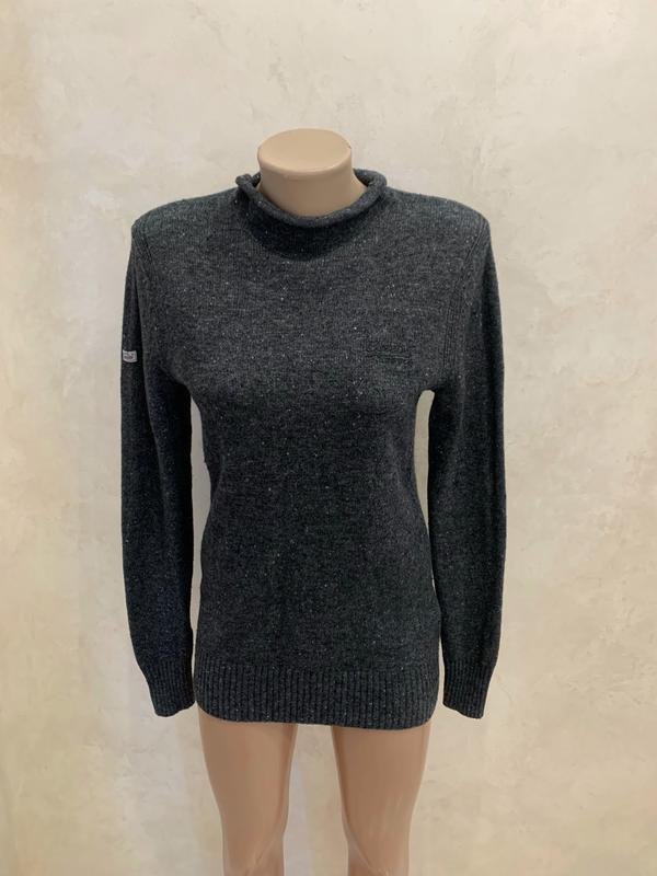 Женский Superdry Свитер Серый Шерсть 36 / S / 44