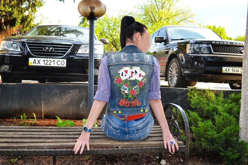 Women Iceberg Vest Multicolor Denim 32