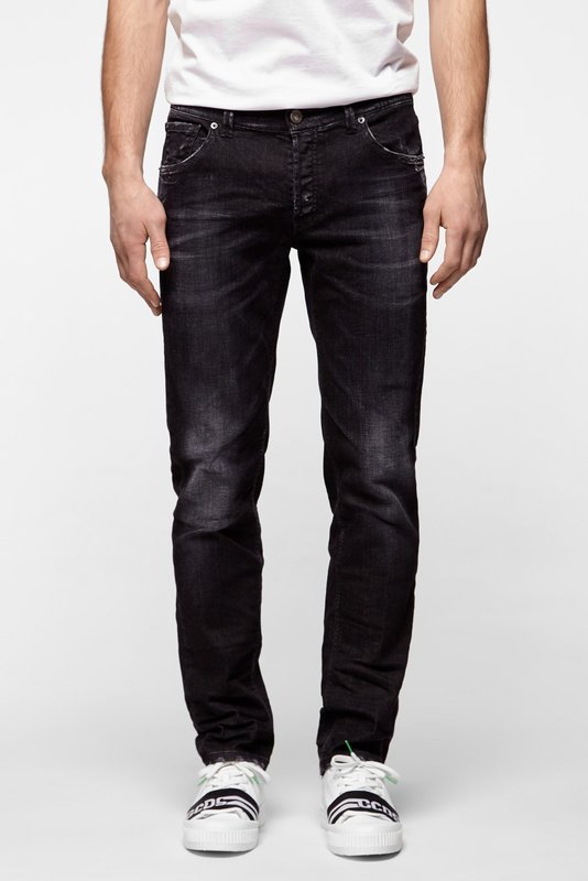 Homme Isaia Napoli Jeans Noir Denim 31 / M / 44
