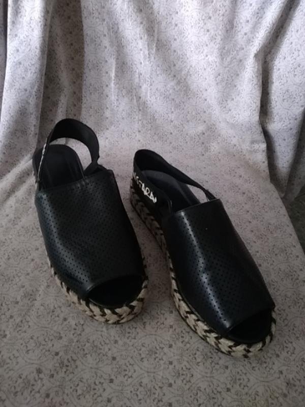 Women Ba&sh Heels Black Leather 37