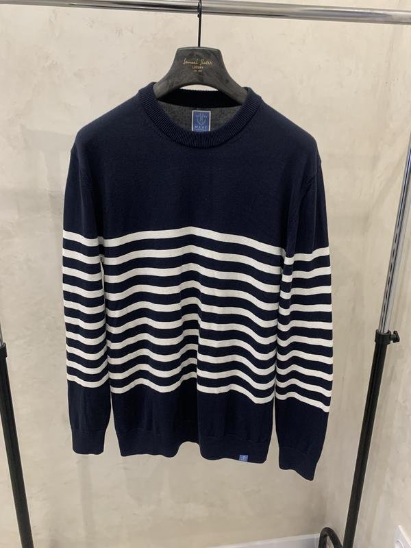 Мужской Next Свитер Синий В Полоску 38 / M / 46