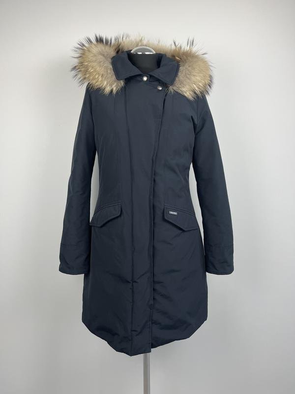Damen Woolrich Parka Schwarz 36 / S / 44