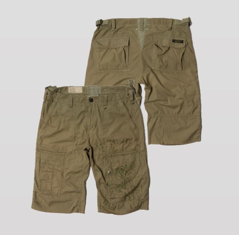 Men Ralph Lauren Shorts Brown Cotton 34