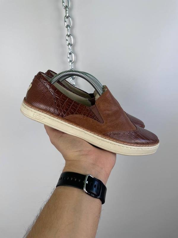 Women UGG Loafers Brown Leather 36