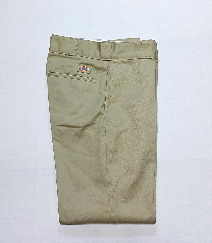 Men Dickies Trousers Khaki Polyester 28
