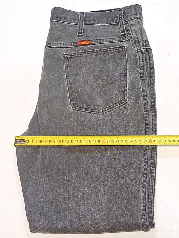 Мужские Vintage Rustler Джинсы Серый Деним 33 / L