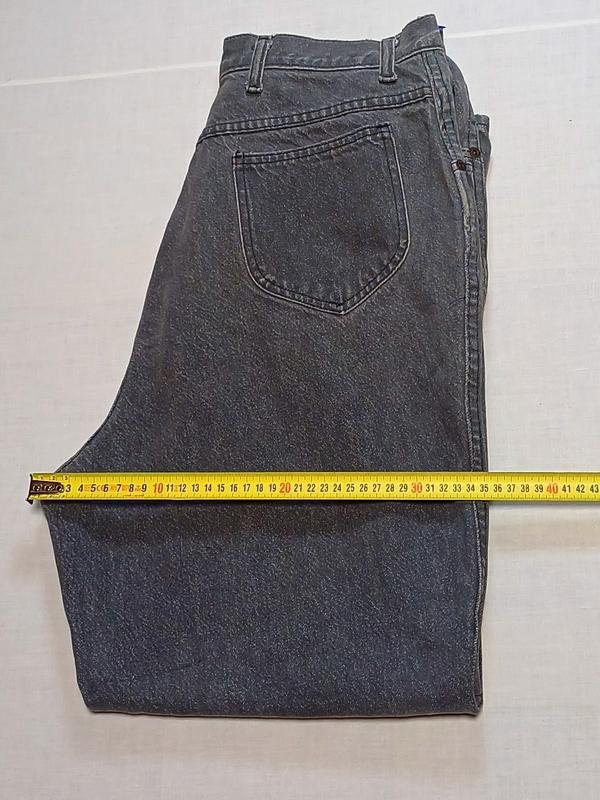 Мужские Винтажные Джинсы Чёрные Деним 34 / L / 50