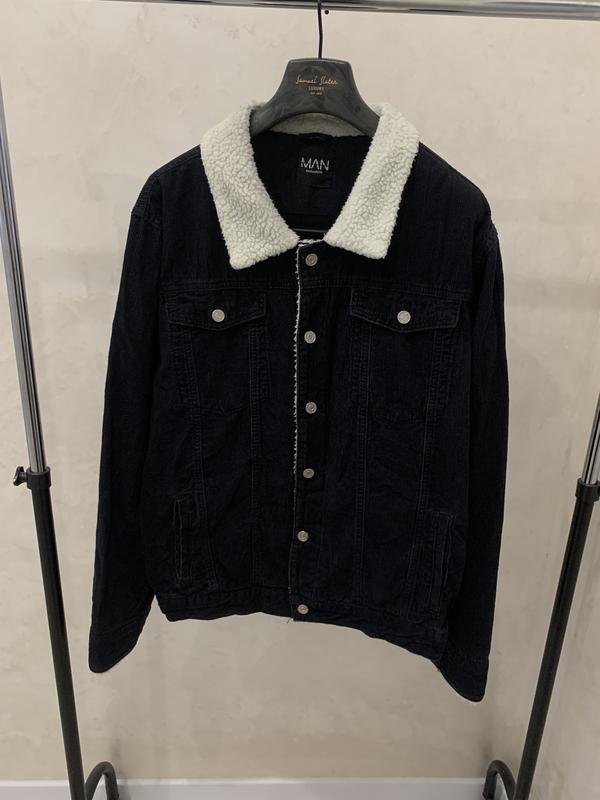 Мужской Boohoo Куртка Чёрная 42 / XL / 50