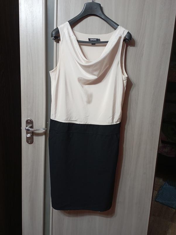Женское DKNY Платье Чёрный Шелк 36