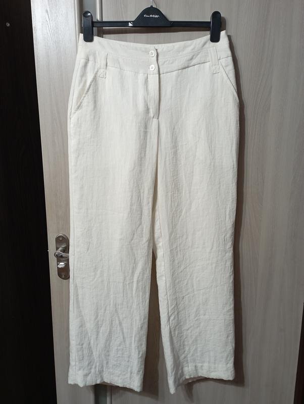 Женские Club Monaco Брюки Белый Вискоза 38 / M /