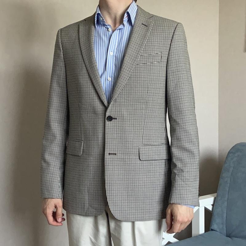 Homme Oscar Jacobson Blazer Beige Laine 38 / M /