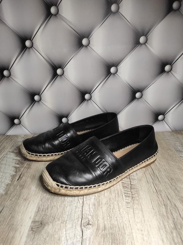 Damen Christian Dior Espadrilles Schwarz 36