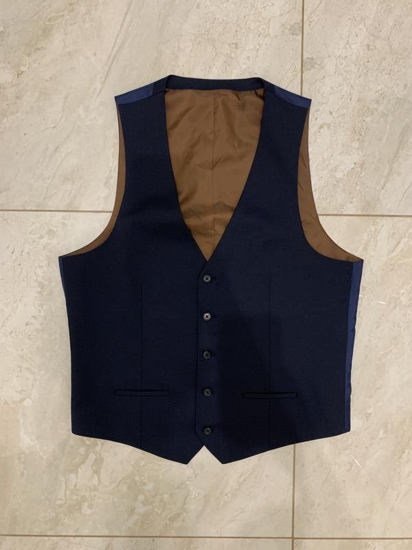 Мужской River Island Жилетка Тёмно-синий 44 / XXL