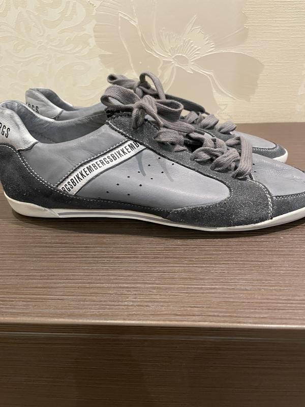 Мужские Dirk Bikkembergs Ботинки Серебристый Кожа