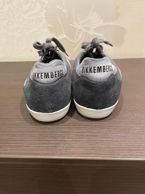 Мужские Dirk Bikkembergs Ботинки Серебристый Кожа