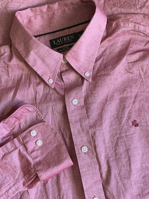 Мужской Lauren Ralph Lauren Рубашка Розовая Хлопок