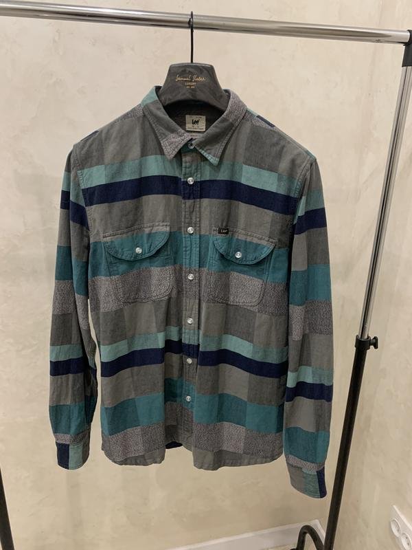 Herren Lee Hemd Grau 40 /L / 48