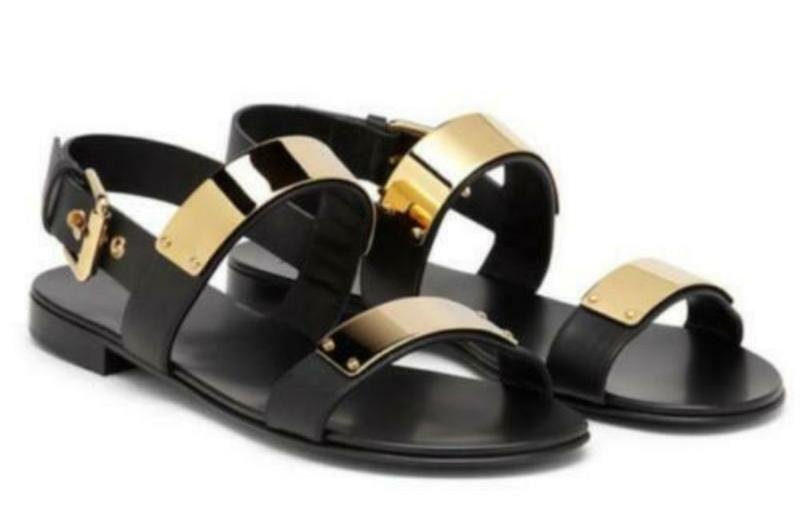 Herren Giuseppe Zanotti Sandalen Schwarz Leder