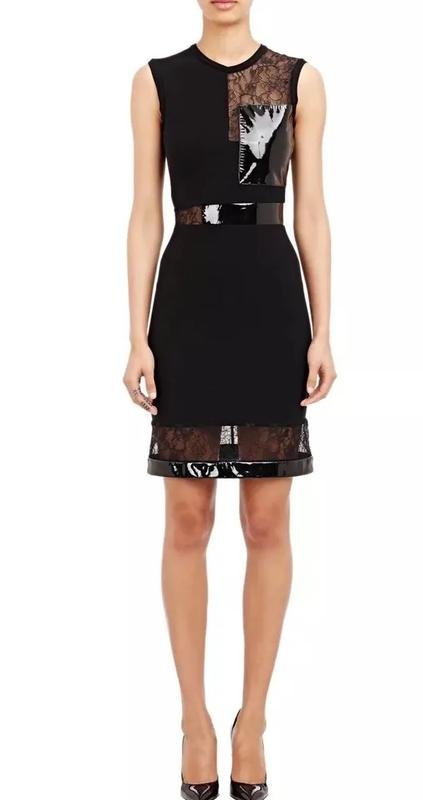 Женское Christopher Kane Платье Чёрный Вискоза 34