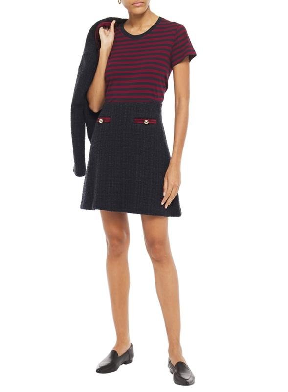 Damen Claudie Pierlot Rock Marineblau 36 / S / 44