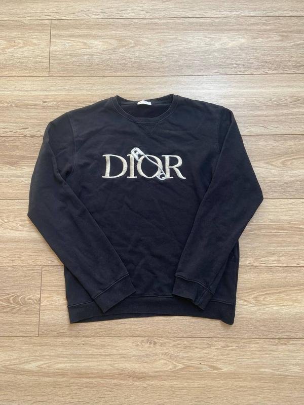 Мужской Christian Dior Свитер Чёрный 36 / S / 44