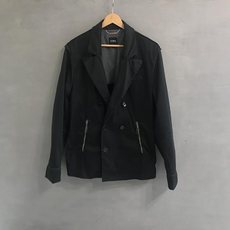 Homme Costume National Veste Noir Coton 40 /L / 48