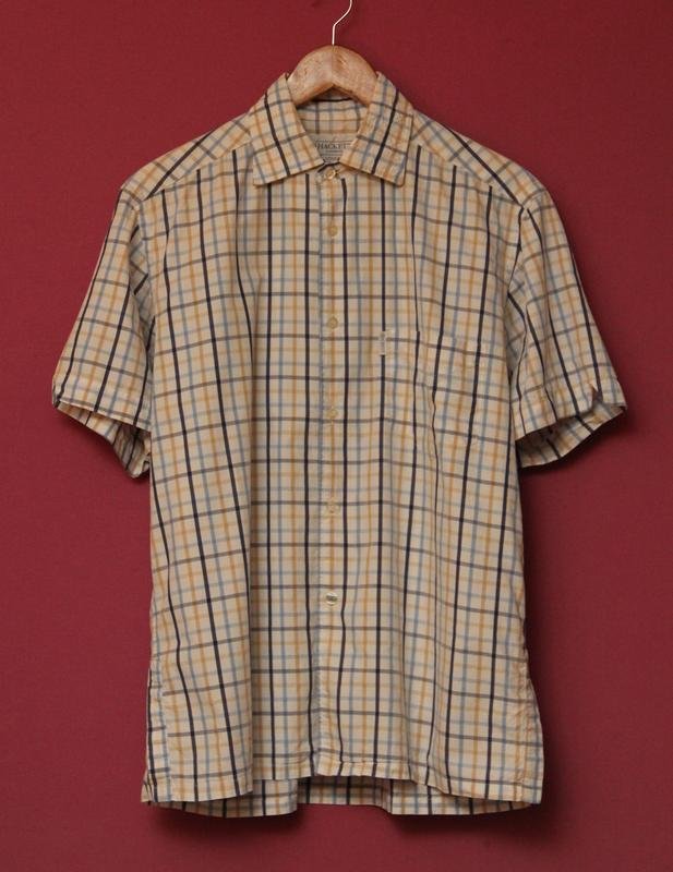 Men Hackett Shirt Navy Cotton Mix 38 / M / 46