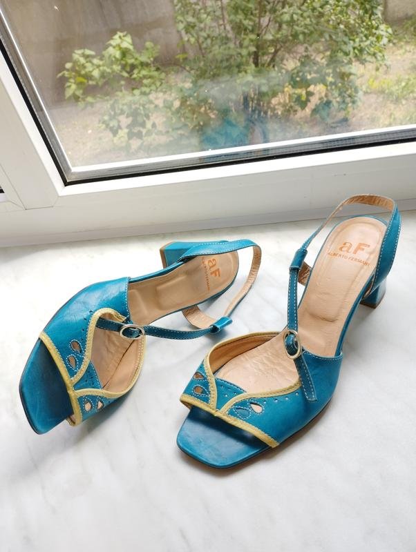 Femme Alberto Guardiani Talons Turquoise Cuir 38