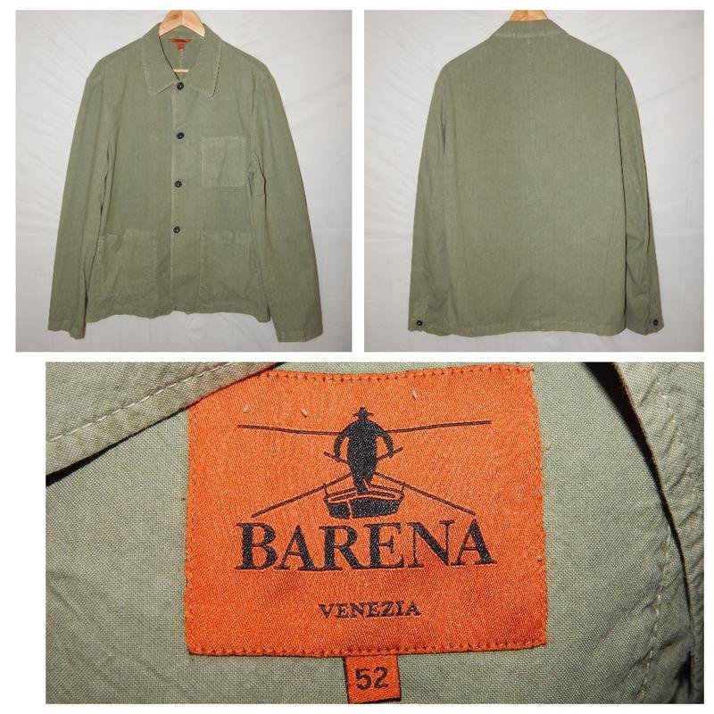 Uomo Barena Venezia Giacca Khaki Cotone 50