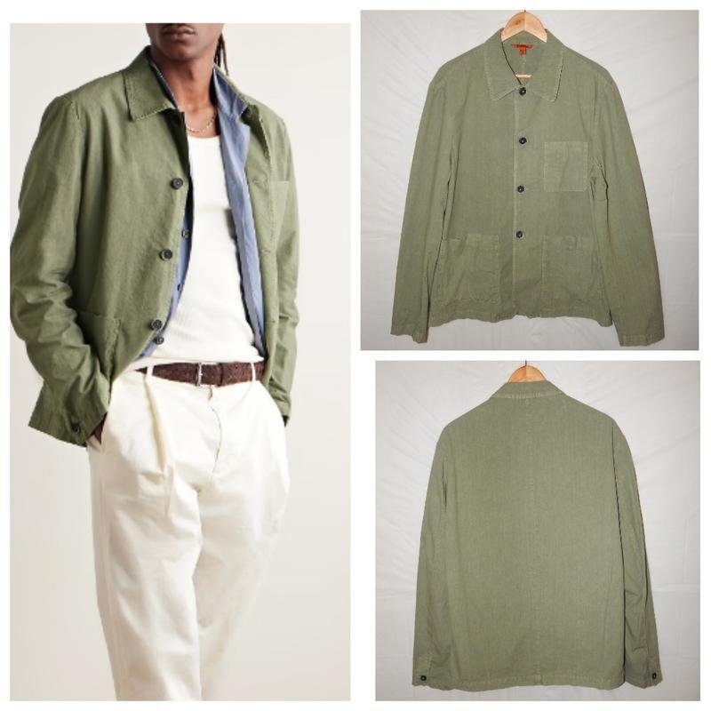 Uomo Barena Venezia Giacca Khaki Cotone 50