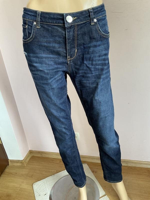 Men Hallhuber Jeans Navy Cotton 31 / M / 44