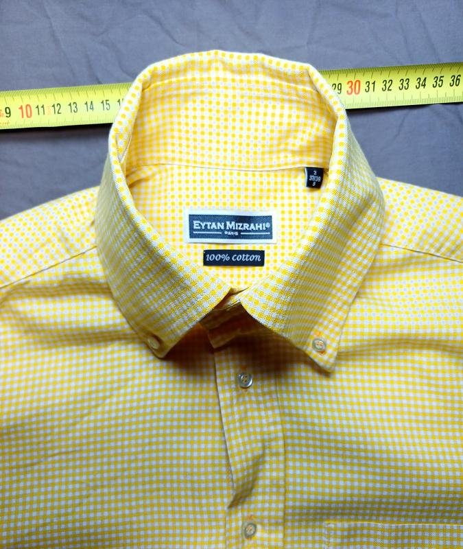 Herren Eytan Mizrahi Hemd Weiß Baumwolle 38 / M /