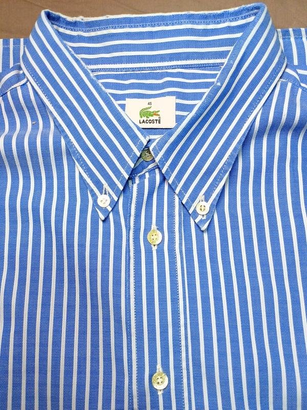 Herren Lacoste Hemd Weiß Baumwolle 46 / 3XL / 54