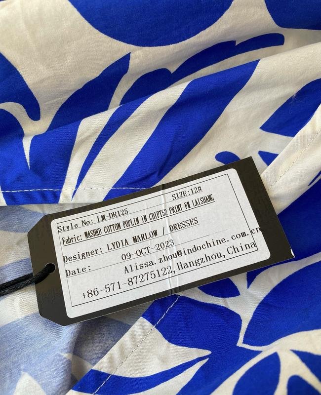 Donna Abito Blu Navy Cotone 36