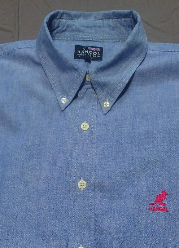 Мужской Kangol Рубашка Белая Джинс 42 / XL / 50