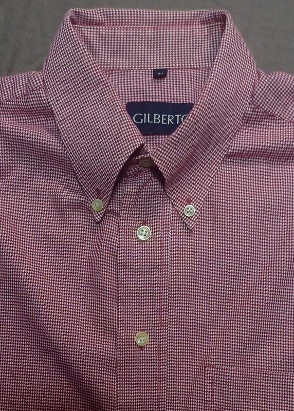 Мужской GILBERTO Рубашка Белый Хлопок 40 /L / 48