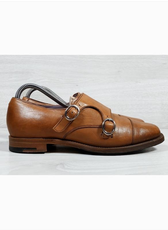 Women Barker Heels Brown Leather 38.5