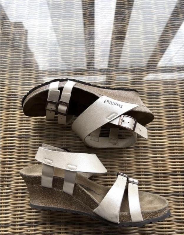 Женские Birkenstock Босоножки Бежевый Кожа 36.5