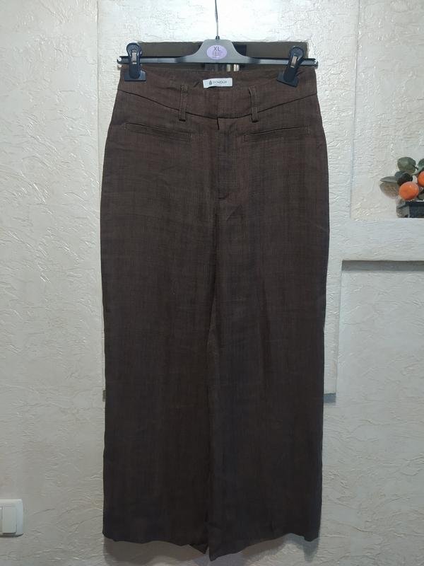 Femme Dondup Pantalons Marron Viscose 34 / XS / 42