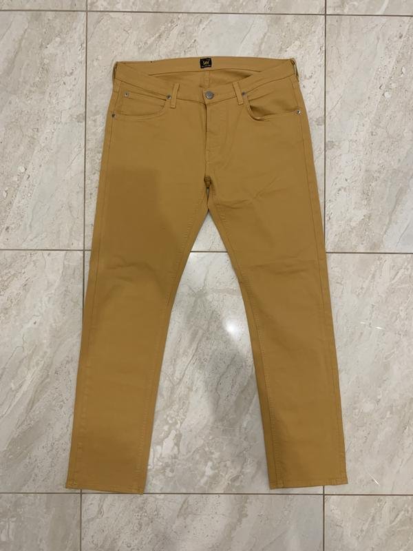 Herren Lee Jeans Senfgelb Denim 34 / L / 50
