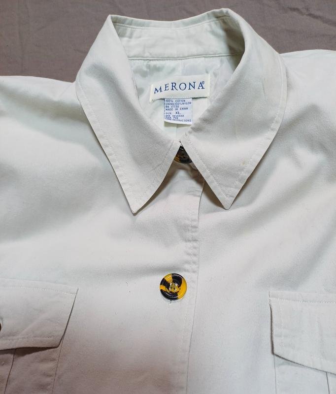 Men Merona Jacket White Cotton 40 /L / 48