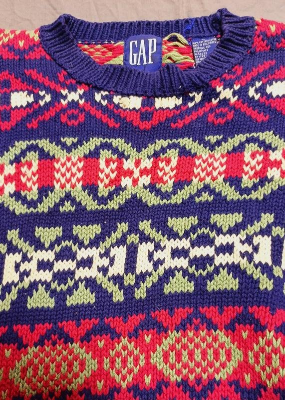 Men GAP Sweater Red Cotton 40 /L / 48