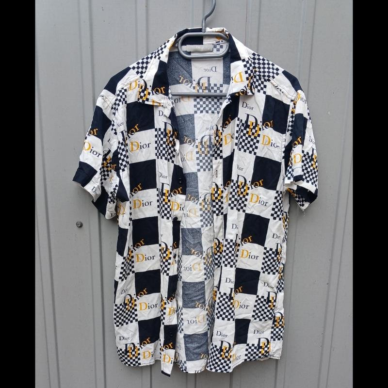 Uomo Dior Camicia Nera Cotone 38 / M / 46