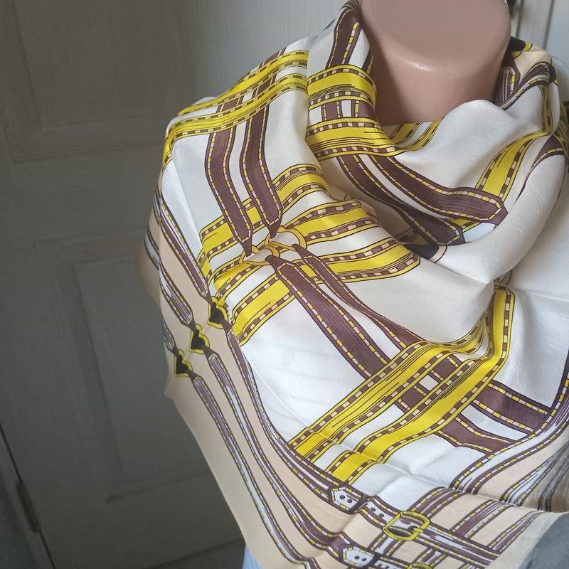 Унисекс Celine Платок Белый Шелк