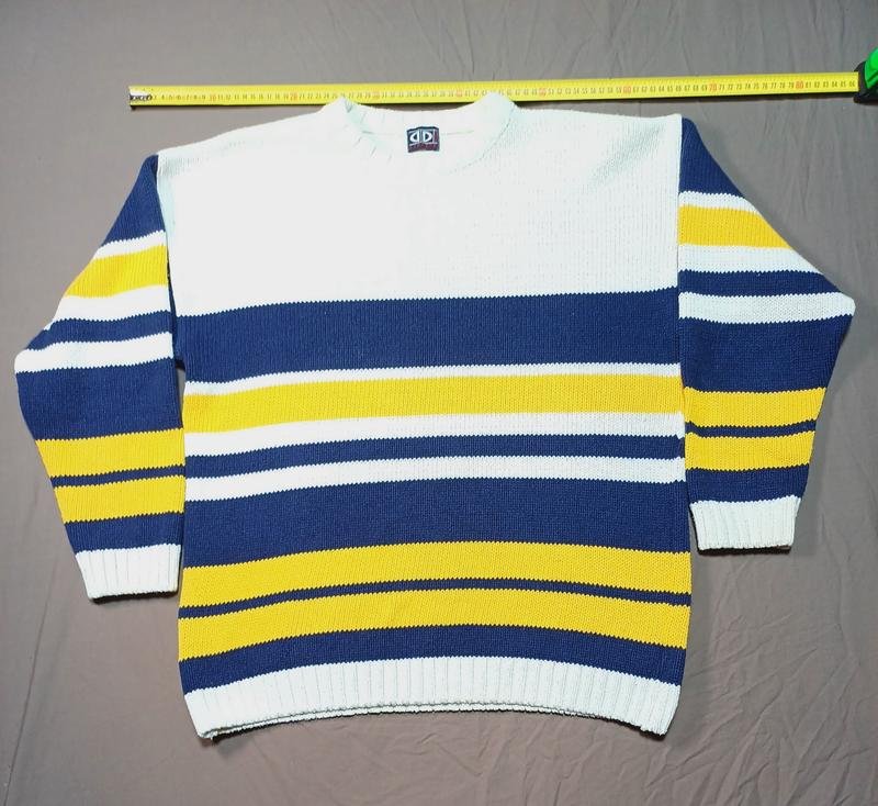 Men Vintage Liberte Sweater White Acrylic 42 / XL